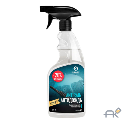 Средство GRASS Antirain Антидождь для стекол и зеркал флакон 600 мл (110401)